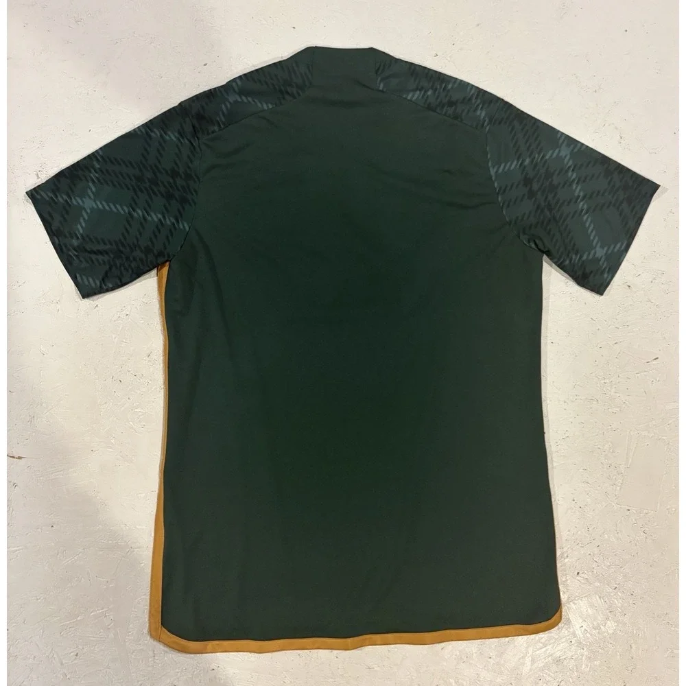 Adidas Portland Timbers 2023 Heritage Jersey Green Plaid Mens Large Slim HY5451